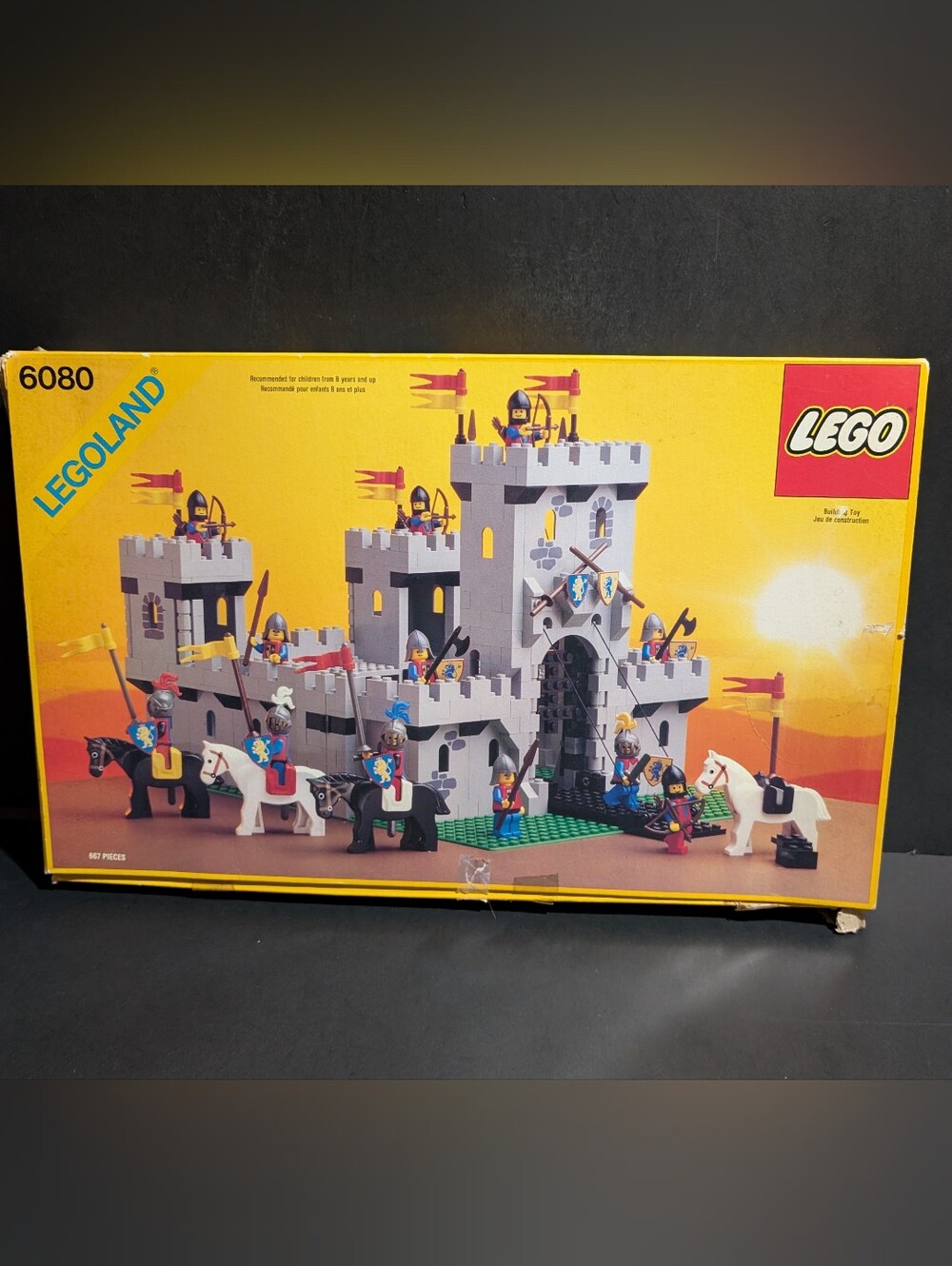 Lego Legoland Knight's Castle Replacement Pieces Manual And Box 6080 Vtg 1984